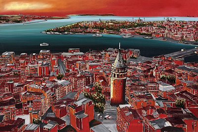 Alev Özas imzalı tablo — Yağlı Boya, 80×120 cm, 81.795 TL müzayede satışı