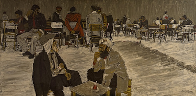 Mehmet Başbuğ imzalı tablo — Yağlı Boya, 100×200 cm, 625.493 TL müzayede satışı