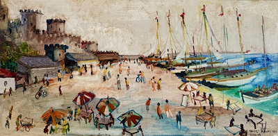 Necdet Kalay imzalı tablo — Yağlı Boya, 50×100 cm, 817.952 TL müzayede satışı