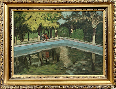 Ali Düzgün imzalı tablo — Yağlı Boya, 50×70 cm, 24.057 TL müzayede satışı