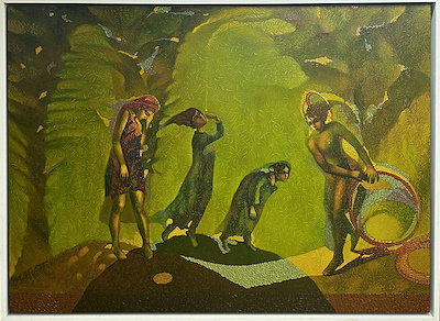 Nedret Yaşar imzalı tablo — Yağlı Boya, 110×150 cm, 86.607 TL müzayede satışı