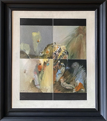 Hüseyin Bilişik imzalı tablo — Akrilik Boya, 71×61 cm, 144.345 TL müzayede satışı