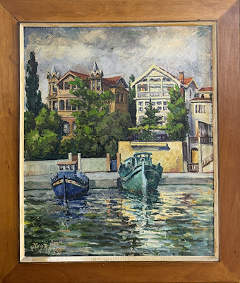 Hayri Arı imzalı tablo — Yağlı Boya, 62×50 cm, 31.275 TL müzayede satışı