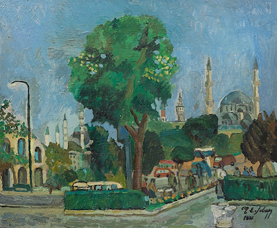 Mehmet Esat Subaşı imzalı tablo — Yağlı Boya, 55×65 cm, 414.526 TL müzayede satışı