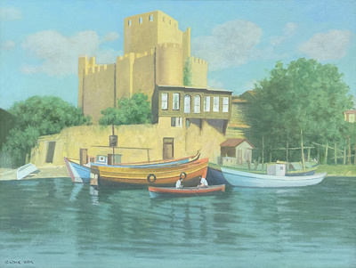 Sadık Erk imzalı tablo — Yağlı Boya, 42×56 cm, 36.576 TL müzayede satışı