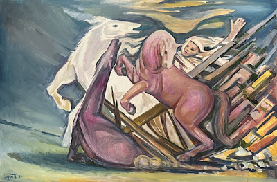 Turgut Atalay imzalı tablo — Yağlı Boya, 110×165 cm, 731.517 TL müzayede satışı
