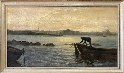 Hüseyin Cahit Derman imzalı tablo — Yağlı Boya, 50×90 cm, 78.028 TL müzayede satışı