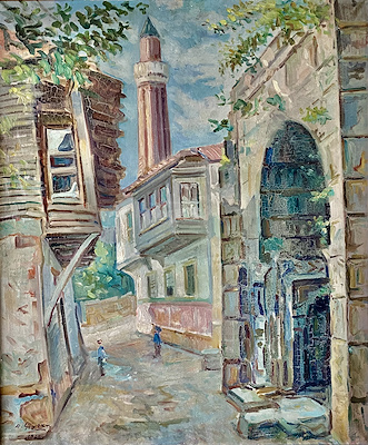 Abdullah Çizgen imzalı tablo — Yağlı Boya, 65×55 cm, 134.111 TL müzayede satışı