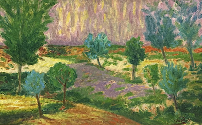 İhsan Surdum imzalı tablo — Yağlı Boya, 38×61 cm, 48.768 TL müzayede satışı