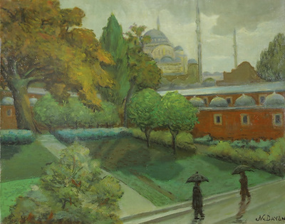 Nazmi Dayan imzalı tablo — Yağlı Boya, 32×40 cm, 195.071 TL müzayede satışı