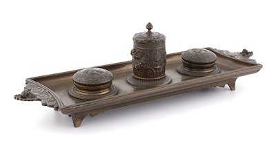 FRANSIZ “F.BARBEDIENNE” İMZALI BRONZ HOKKA-“Ferdinand Barbedienne