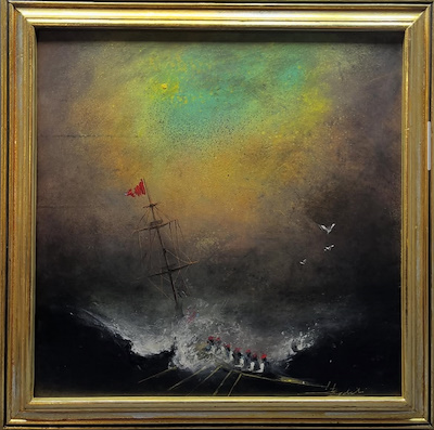 İsmail Beydili imzalı tablo — Yağlı Boya, 51×51 cm, 12.000 TL müzayede satışı