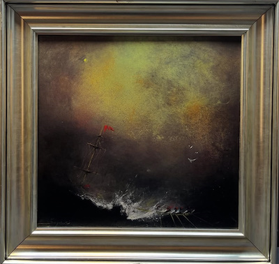 İsmail Beydili imzalı tablo — Yağlı Boya, 50×50 cm, 12.000 TL müzayede satışı