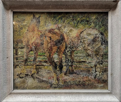 Yekta Topsal imzalı tablo — Yağlı Boya, 32×38 cm, 15.000 TL müzayede satışı