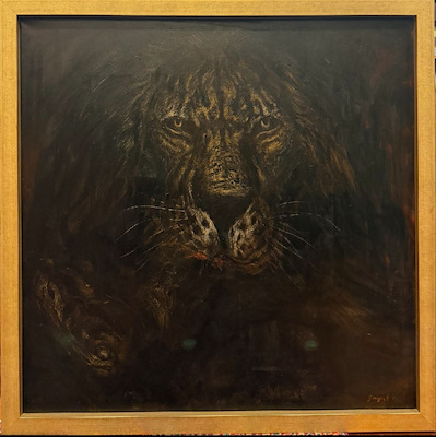 Sayat Uşaklıgil imzalı tablo — Yağlı Boya, 100×100 cm, 70.000 TL müzayede satışı