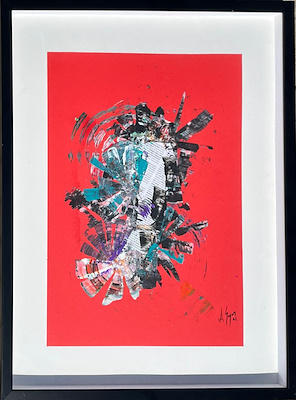 Aslı Sayan imzalı tablo — Karışık Teknik, 52×67 cm, 12.000 TL müzayede satışı