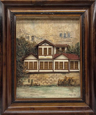 Aysel Güleç imzalı tablo — 37×30 cm, 5.000 TL müzayede satışı