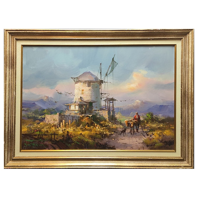 Remzi Taşkıran imzalı tablo — Yağlı Boya, 48×68 cm, 20.000 TL müzayede satışı