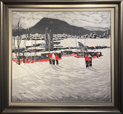 Sabri Akça imzalı tablo — Yağlı Boya, 75×70 cm, 55.000 TL müzayede satışı