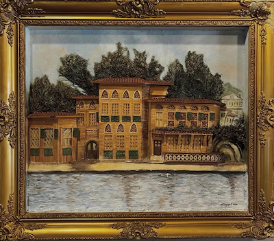 Aysel Güleç imzalı tablo — 50×60 cm, 5.000 TL müzayede satışı