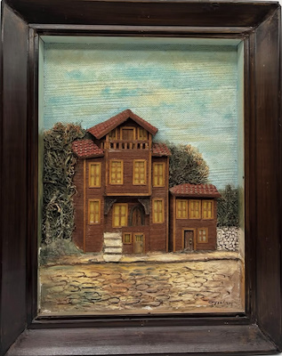 Aysel Güleç imzalı tablo — 30×40 cm, 5.000 TL müzayede satışı
