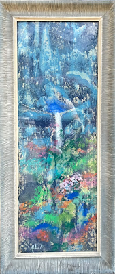 Mustafa Özel imzalı tablo — Yağlı Boya, 28×82 cm, 40.000 TL müzayede satışı