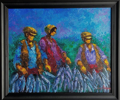 Ömer Erdem imzalı tablo — Yağlı Boya, 50×60 cm, 12.000 TL müzayede satışı