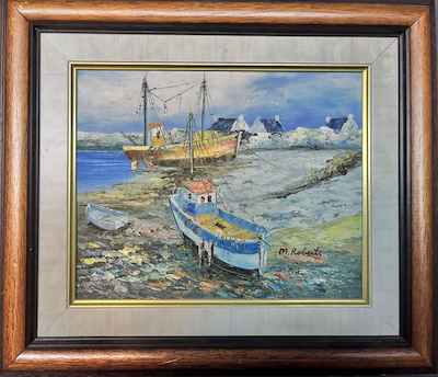 M. Roberts imzalı tablo — Yağlı Boya, 25×20 cm, 3.000 TL müzayede satışı