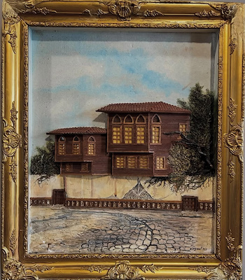 Aysel Güleç imzalı tablo — 50×60 cm, 5.000 TL müzayede satışı