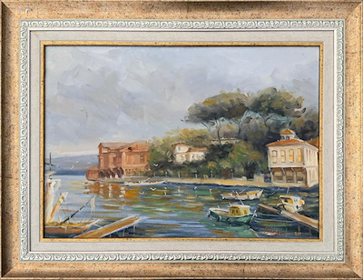Sanatçı imzalı tablo — Yağlı Boya, 50×35 cm, 12.000 TL müzayede satışı
