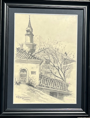 Nimetullah Gerasim imzalı tablo — 65×50 cm, 20.000 TL müzayede satışı