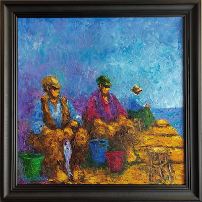 Ömer Erdem imzalı tablo — Yağlı Boya, 50×50 cm, 12.000 TL müzayede satışı