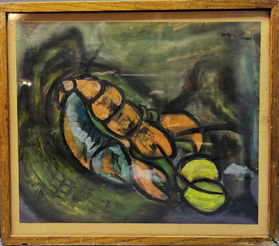 Leopold Levy imzalı tablo — Sulu Boya, 30×35 cm, 20.000 TL müzayede satışı