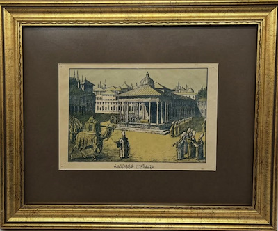 Amedeo Preziosi imzalı tablo — Gravür, 24×16 cm, 2.250 TL müzayede satışı