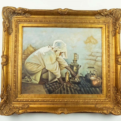 Oryantal imzalı tablo — Yağlı Boya, 84×72 cm, 27.500 TL müzayede satışı