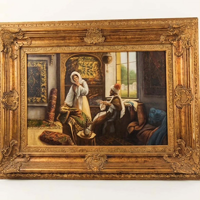 Oryantal imzalı tablo — Yağlı Boya, 101×135 cm, 27.500 TL müzayede satışı