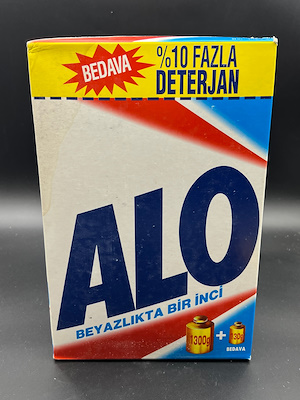 Alo Deterjan 1993 mal - Kullanlmam-19x30x7 cm | Gke Mzayede
