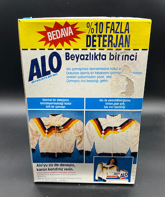 Alo Deterjan 1993 mal - Kullanlmam-19x30x7 cm | Gke Mzayede