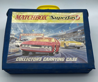 1973 Metal Matchbox Superfast Collector's Carrying Case Yabancı
