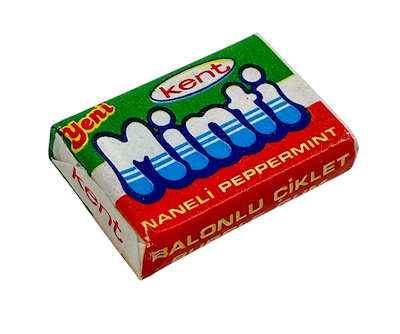 1980'ler Yeni Minti Artistli Sakız (Vintage Bubble Gum Kent