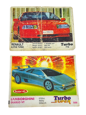 Turbo Kent No : 79-506 Sakız Kağıdı Stickers-2 Adet | Gökçe Müzayede
