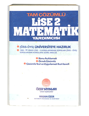 1980's Lise 2.Sınıf Tam Çözümlü Matematik Yardımcısı *Konu
