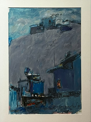 Zafer Gençaydın imzalı tablo — Karışık Teknik, 50×35 cm, 1.500 TL müzayede satışı