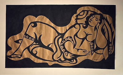 Nurullah Berk imzalı tablo — Karışık Teknik, 30×47 cm, 110.000 TL müzayede satışı