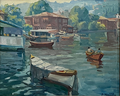 Selahattin Teoman imzalı tablo — Yağlı Boya, 46×54 cm, 46.000 TL müzayede satışı