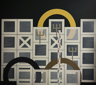 Halil Akdeniz imzalı tablo — Karışık Teknik, 180×200 cm, 57.500 TL müzayede satışı