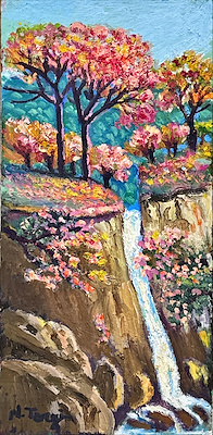 Naci Terzi imzalı tablo — Yağlı Boya, 40×20 cm, 850 TL müzayede satışı