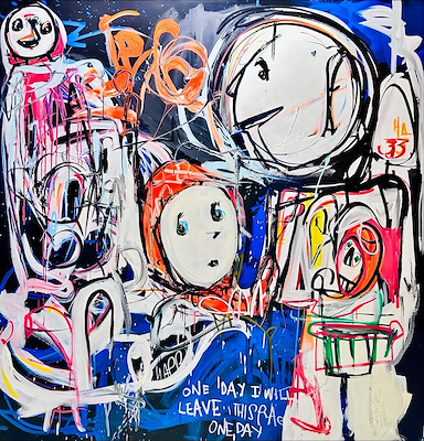 Haluk Akakçe imzalı tablo — Yağlı Boya, 200×200 cm, 900.000 TL müzayede satışı