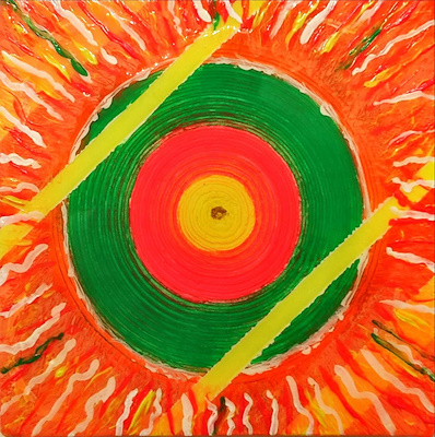Serhan Zeren imzalı tablo — Akrilik Boya, 25×25 cm, 700 TL müzayede satışı