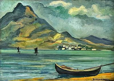 Kadri Atamal imzalı tablo — Yağlı Boya, 46×60 cm, 9.500 TL müzayede satışı